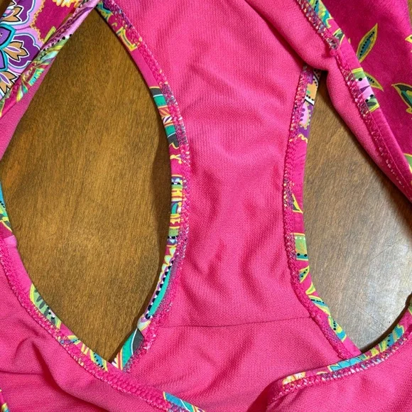 Johnny Was Flamingo Multicolor Bikini, XXL - Picture 10 of 11